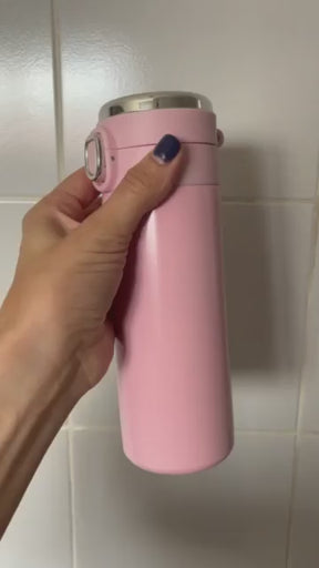 Garrafa Térmica em Aço Inox com Termômetro e Display Digital